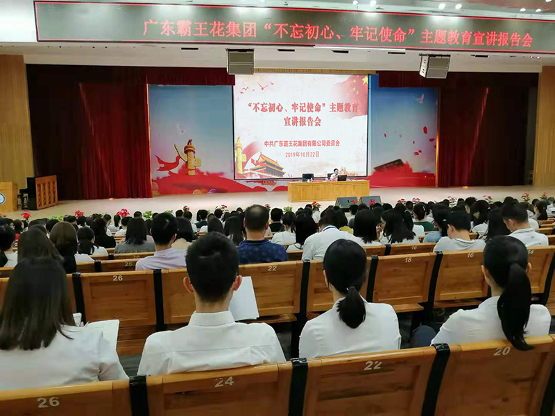 廣東霸王花集團黨委 召開“不忘初心、牢記使命”主題教育宣講報告會